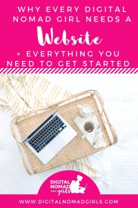 Why every digital nomad needs a website Pinterest Pin