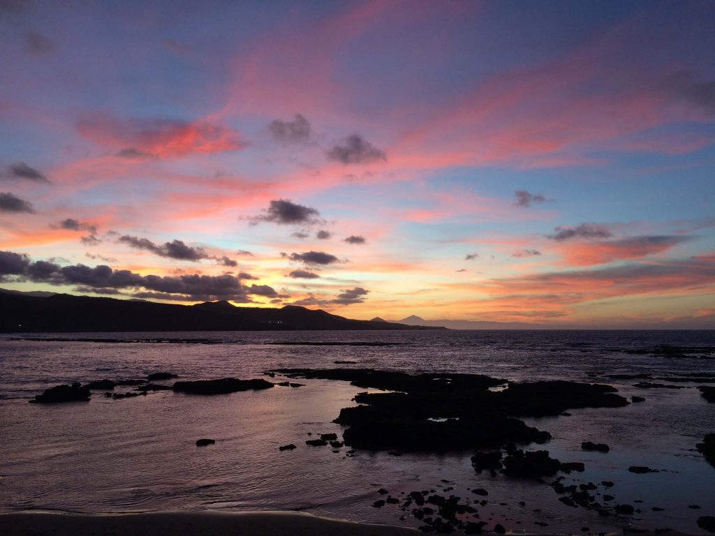 Las Palmas for Digital Nomad Girls Beach Sunset