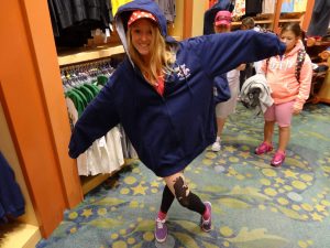 Buying clothing in Disneyland (1)